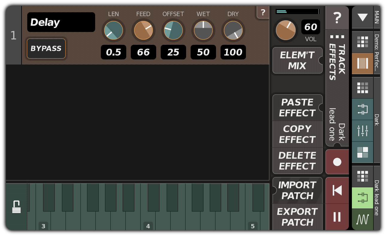 Adding delay to synth track