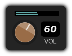 VOL knob